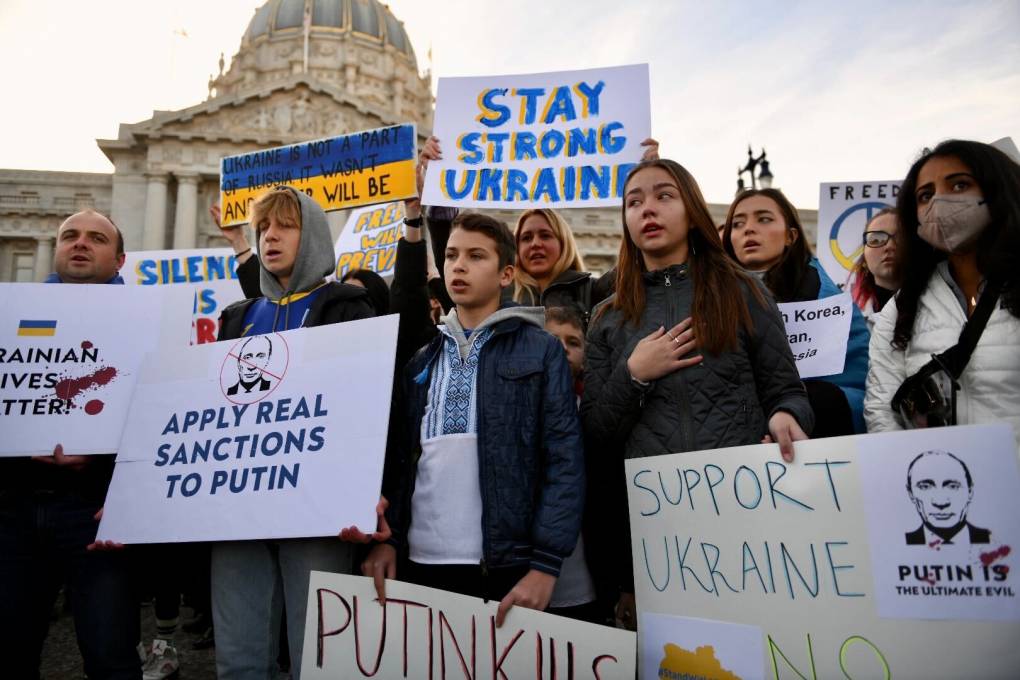 Bay Area continues to rally around Ukraine one month after Russian invasion